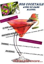 nos cocktails avec ou sans alcool